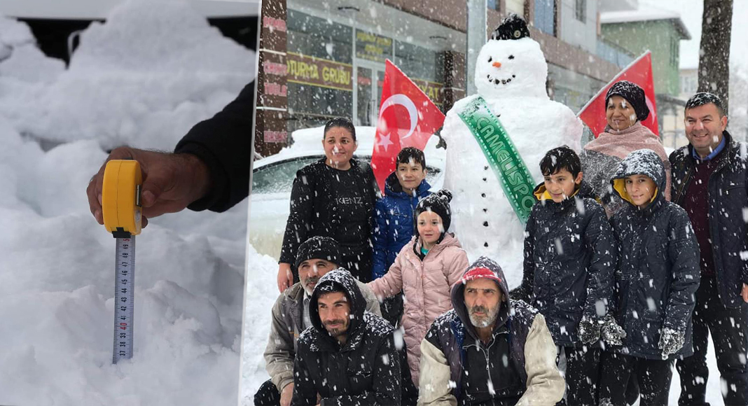 ÇAMELİ’DE KAR EĞLENCESİ