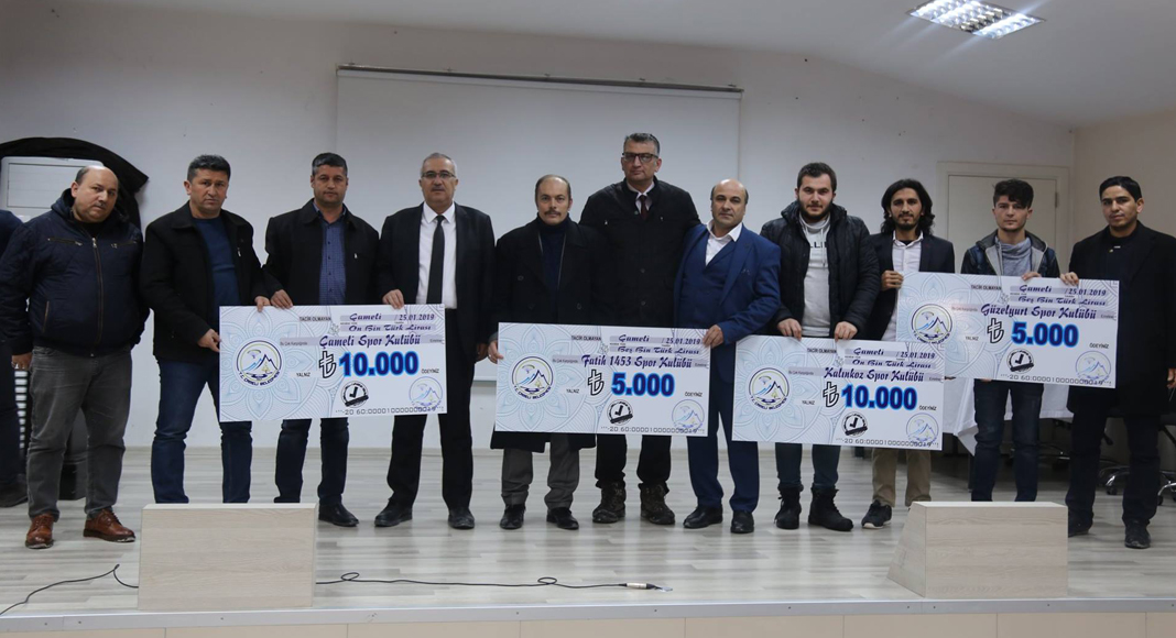 ÇAMELİ’DE AMATÖR KULÜPLERE DESTEK
