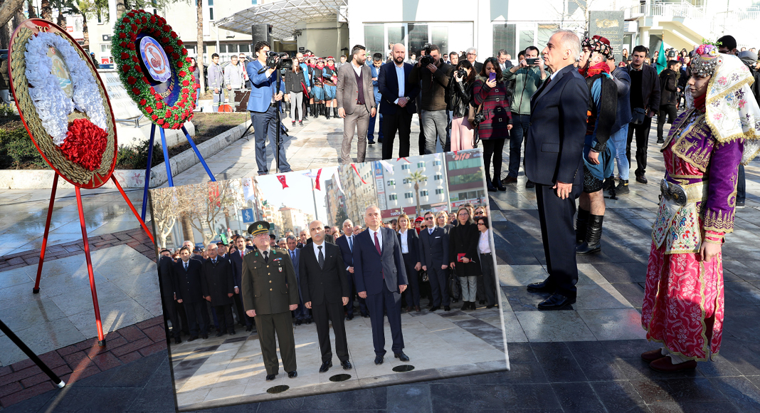 BÜYÜK ÖNDER ATATÜRK’ÜN DENİZLİ’YE GELİŞİNİN 88.YILI TÖRENLE ANILDI