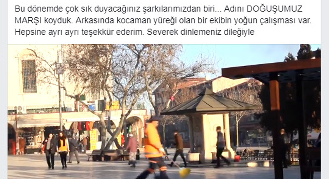 DOĞUŞUMUZ MARŞI GÖRÜCÜYE ÇIKTI