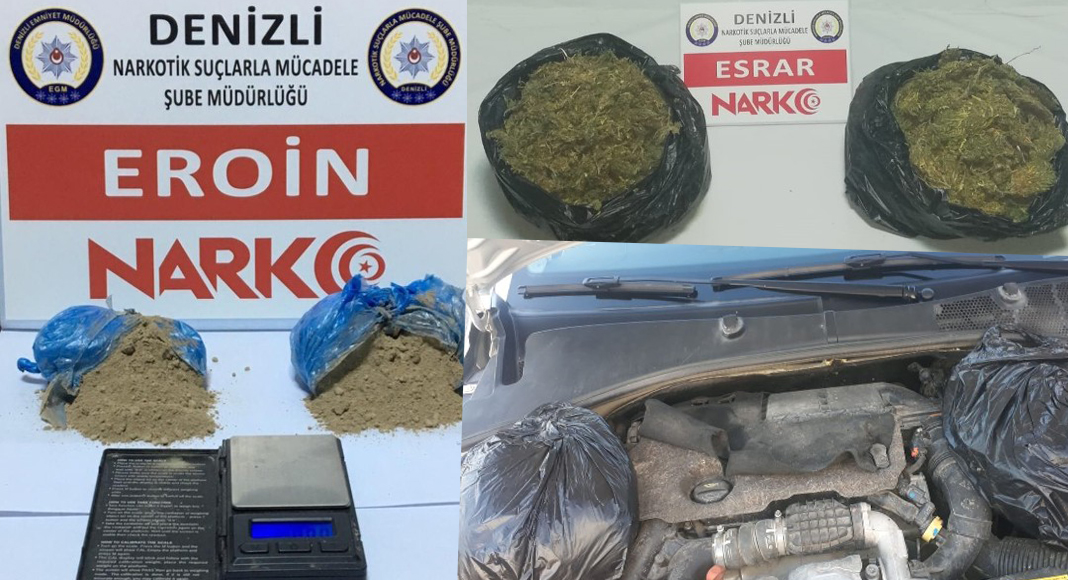 UYUŞTURUCUYU DENİZLİ’YE GETİREMEDİLER