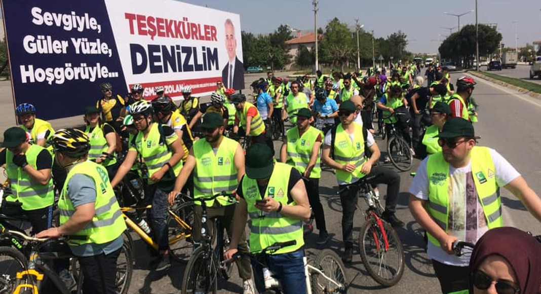 PEDALLAR ‘YEŞİLAY’ İÇİN ÇEVRİLDİ
