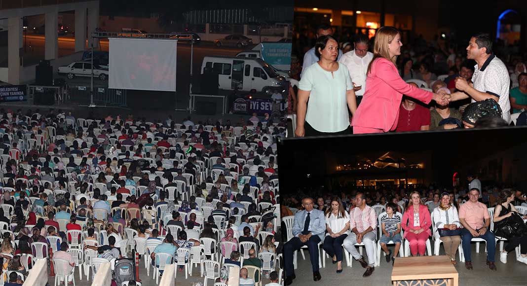 AÇIK HAVA SİNEMASINA YOĞUN İLGİ