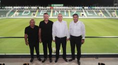 BAŞKAN ZOLAN ATATÜRK STADI’NI BEĞENDİ