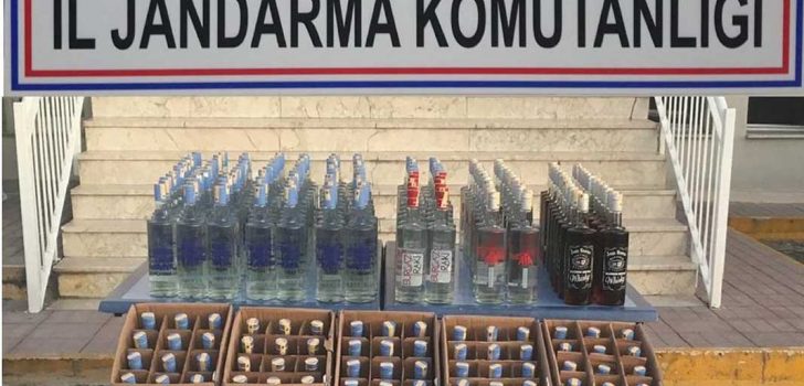 PAMUKKALE’DE KAÇAK İÇKİ OPERASYONU