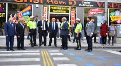 DENİZLİ’DE YAYA GEÇİDİ NÖBETİ