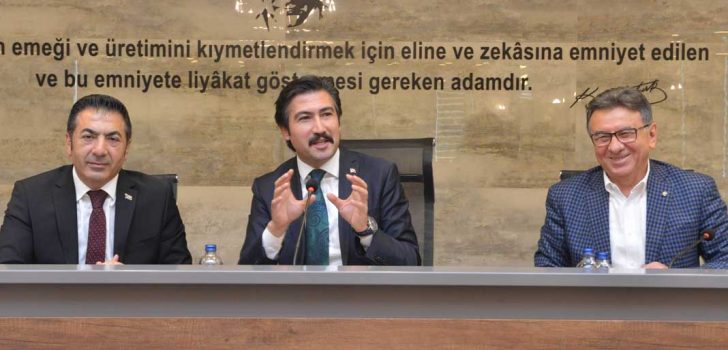 DTO BAŞKANI İLE YÖNETİMİNDEN ÖVGÜYLE BAHSETTİ