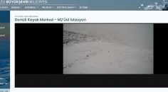 DENİZLİ KAYAK MERKEZİ’NE İLK KAR DÜŞTÜ