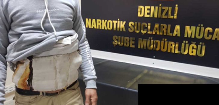 UYUŞTURUCUYU ÜZERİNDE KUŞAĞIN İÇİNE SARMIŞ