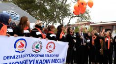 KADINA ŞİDDETE ‘HAYIR’ DEDİLER