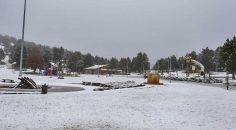 TELEFERİK VE BAĞBAŞI YAYLASI BEYAZA BÜRÜNDÜ