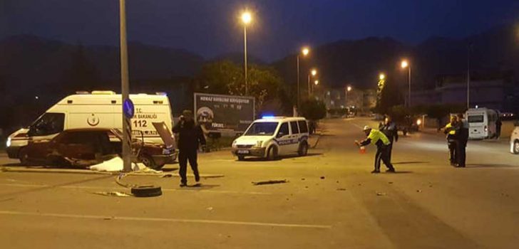 HONAZ’DA KAZA: 1 ÖLÜ, 2 YARALI