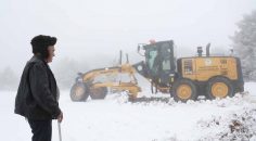 PAMUKKALE’DE KARLA MÜCADELE BAŞLADI