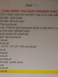 TEMLİĞİ ÇEKMEYİNCE KULÜBÜ İCRAYA VERDİLER