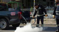 PAMUKKALE’DE SİVRİSİNEKLE MÜCADELE SÜRÜYOR