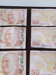 SAHTE PARA ELE GEÇİRİLDİ