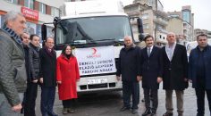 YARDIM TIRI DUALARLA UĞURLANDI