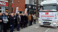 DENİZLİ’DEN İDLİB’E 7 TIR’LIK YARDIM KONVOYU