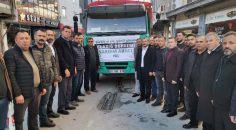 ÇİVRİL’DEN ELAZIĞ’A BİR KAMYON ELMA