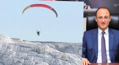 PARAŞÜTLE UÇUŞ İZNİ PAMUKKALE BELEDİYESİ’NDEN ALINACAK