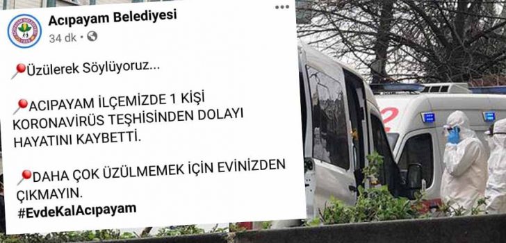 DENİZLİ’DE KORONAVİRÜS’TEN BİR KİŞİ ÖLDÜ