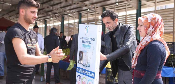 MERKEZEFENDİ’DE DEZENFEKTAN ÜNİTELERİ HİZMETE GİRDİ