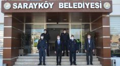 SARAYKÖY’DE POLİSLERE SAĞLIK SETİ HEDİYE EDİLDİ