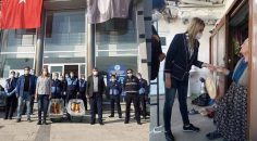 BAŞKAN DOĞAN EKİPLERLE BİRLİKTE EKMEK DAĞITIYOR