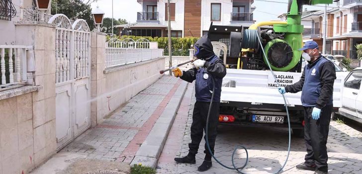 MERKEZEFENDİ BAŞTAN AŞAĞI DEZENFEKTE EDİLİYOR