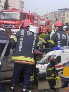 DENİZLİ’DE KAZA: 2 YARALI