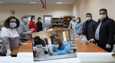 KORONAVİRÜS İÇİN TAZGAHLARIN BAŞINA GEÇTİLER