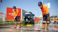 BÜYÜKŞEHİR’İN KORONAVİRÜS MESAİSİ SÜRÜYOR