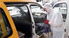 SARAYKÖY’DE TAKSİLER DEZENFEKTE EDİLDİ