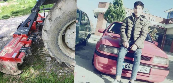 ÇAPA MAKİNESİNİN ALTINDA KALAN GENÇ ÖLDÜ