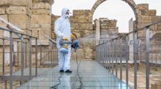 LAODİKYA ANTİK KENTİ DEZENFEKTE EDİLDİ