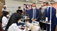 VALİ ATİK’TEN MASKE ÜRETİM ATÖLYESİ’NE ZİYARET