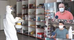 BÜYÜKŞEHİR’DEN SANAYİ ESNAFINA DEZENFEKTAN DESTEĞİ