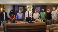 BAŞKAN ÖRKİ GAZETECİLERİ AĞIRLADI