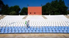 AÇIK HAVA TİYATROSU DEZENFEKTE EDİLDİ