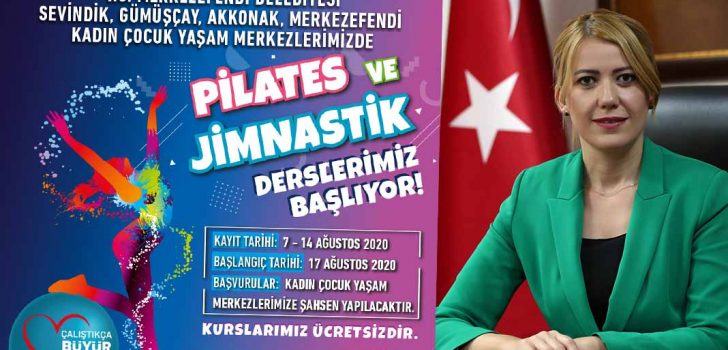 MERKEZEFENDİ’DE PİLATES VE JİMNASTİK KURSLARI BAŞLIYOR
