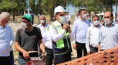 KARAKOVA KAPALI PAZARYERİ’NİN TEMELİ ATILDI