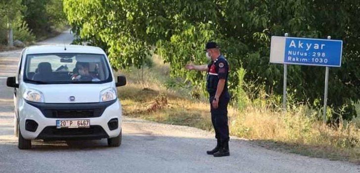 TAVAS’TA AKYAR MAHALLESİ KARANTİNA ALTINA ALINDI