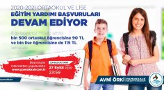 EĞİTİM YARDIMI BAŞVURULARI DEVAM EDİYOR
