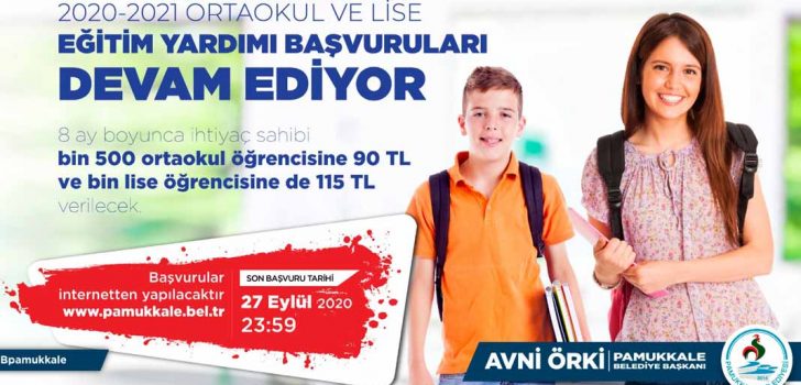EĞİTİM YARDIMI BAŞVURULARI DEVAM EDİYOR