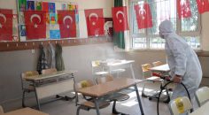 PAMUKKALE’DE OKULLAR DEZENFEKTE EDİLDİ