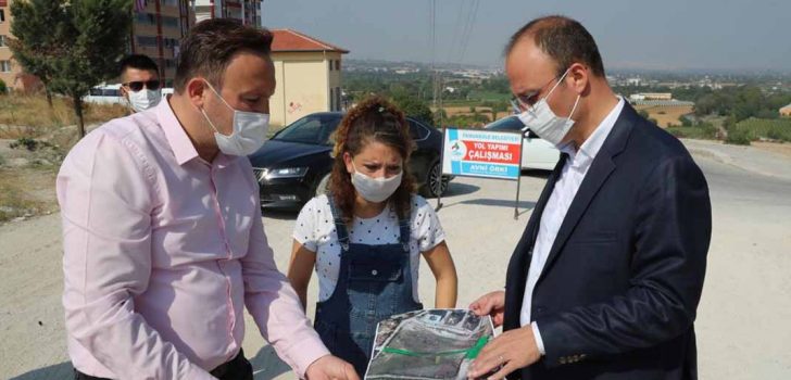 PINARKENT’TE BETON KİLİT PARKE TAŞI ÇALIŞMASI BAŞLADI