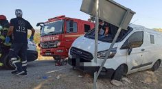 ZIRHLI ARAÇ KAZA YAPTI: 7 YARALI