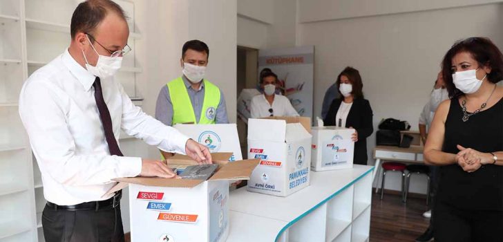 PAMUKKALE BELEDİYESİ’NDEN OKUL KÜTÜPHANESİNE DESTEK