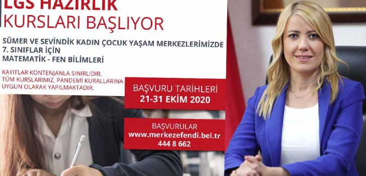 MERKEZEFENDİ’DE LGS HAZIRLIK KURSLARI BAŞLIYOR