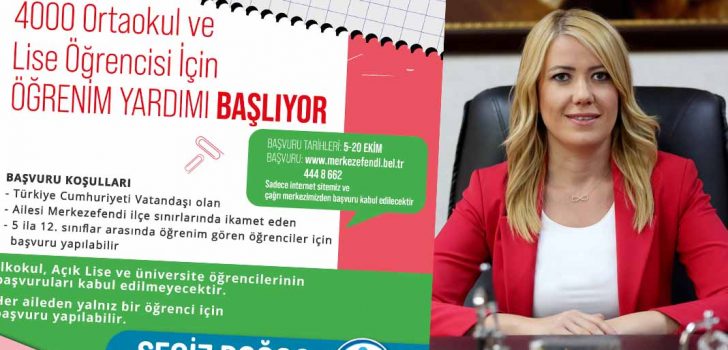 MERKEZEFENDİ BELEDİYESİ’NDEN 4 BİN ÖĞRENCİYE ÖĞRENİM YARDIMI